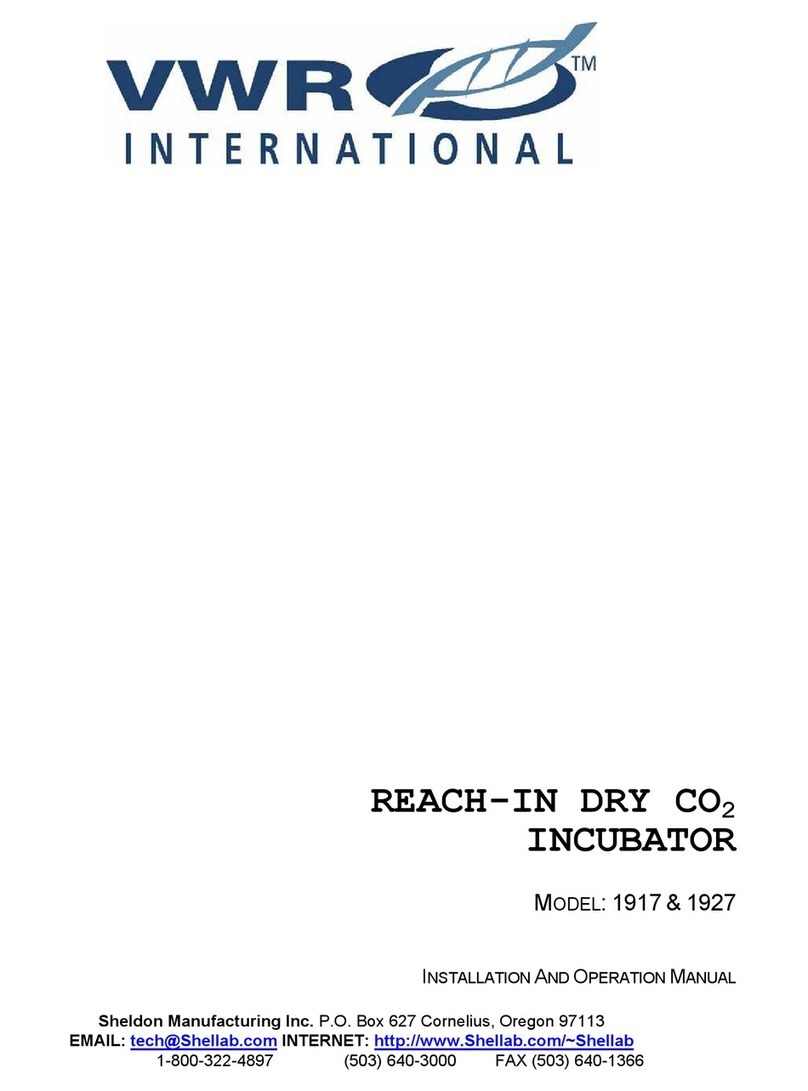 VWR International 1917 Installation and operation VWR International 1917 Installation and operation