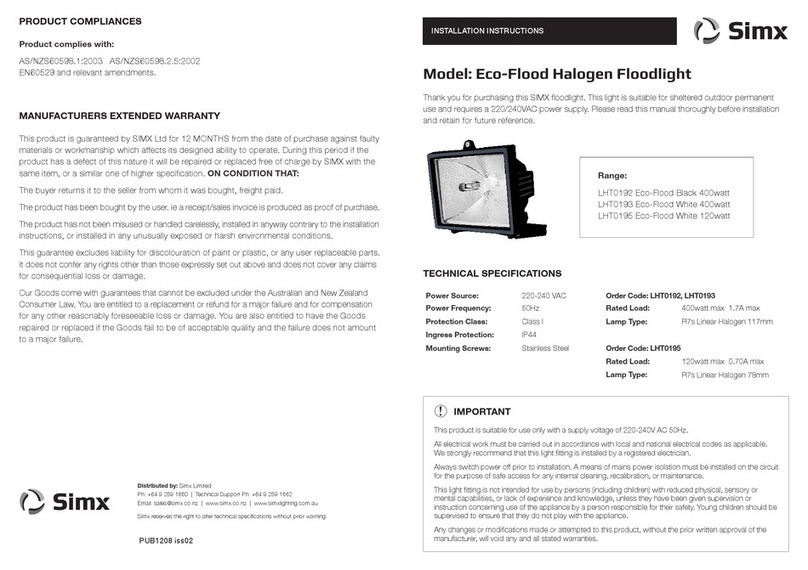 SImx LHT0192 installation instructions