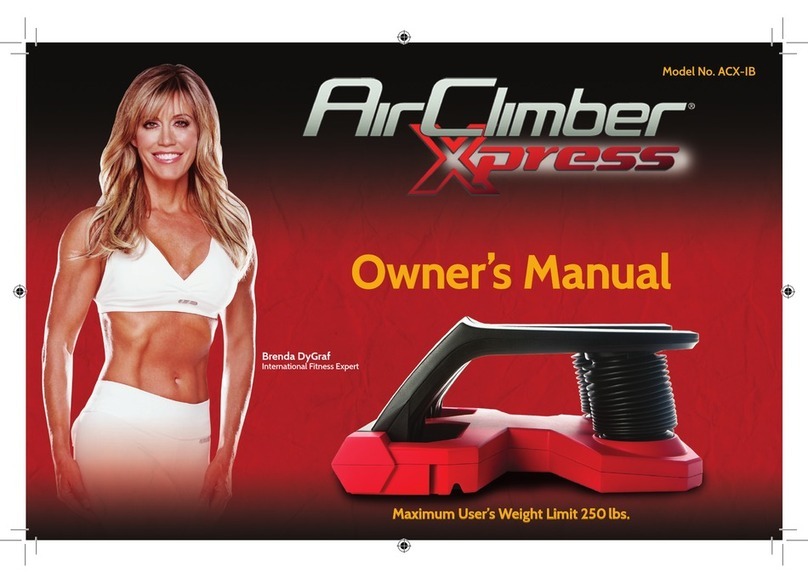 Tristar Products AirClimber Xpress ACX-IB owner's manual Tristar Products AirClimber Xpress ACX-IB owner's manual