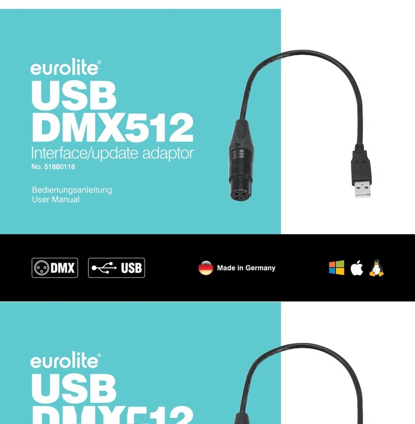 EuroLite DMX 512 user manual