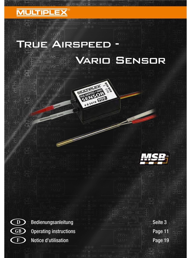 Multiplex True Airspeed + Vario Sensor User manual