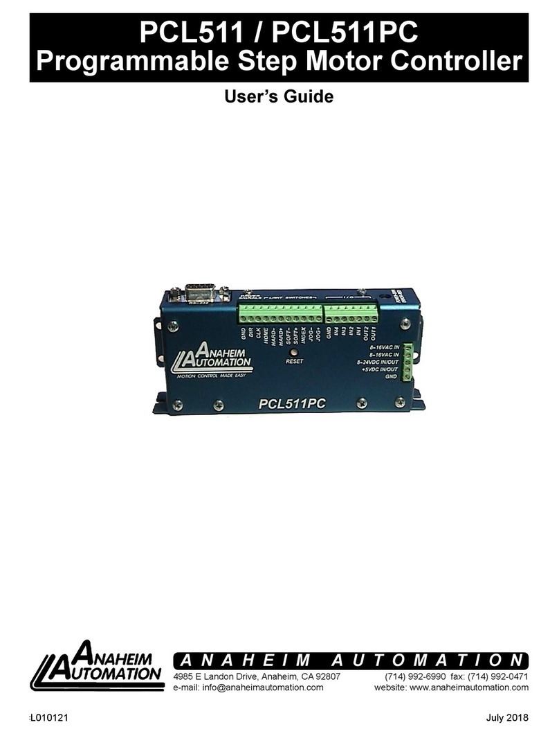 Anaheim Automation PCL511 user guide