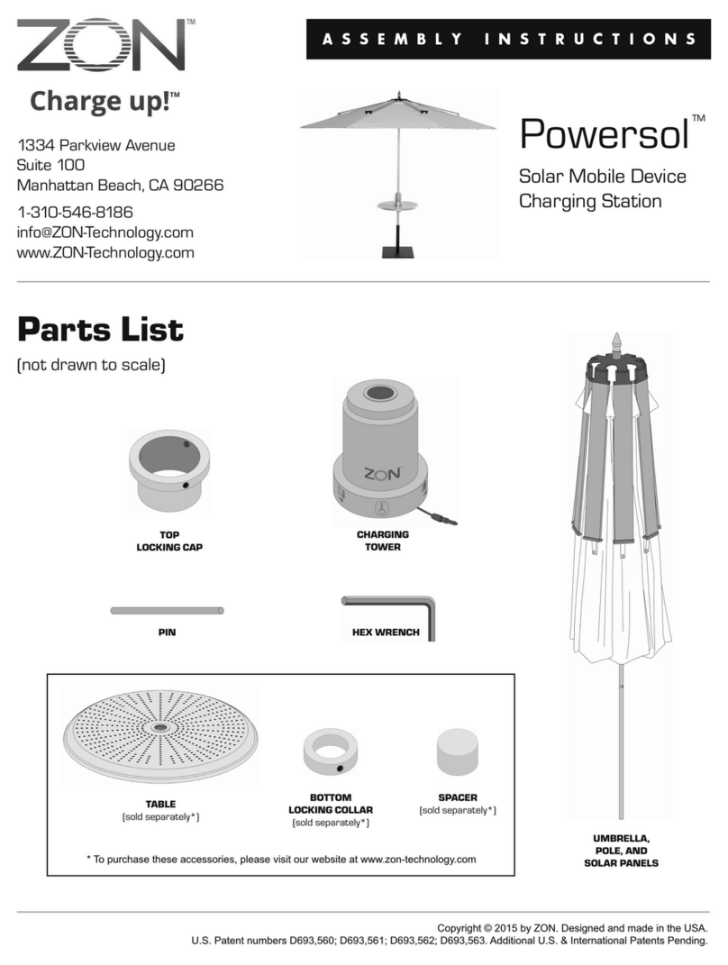 Zon Powersol Assembly instructions