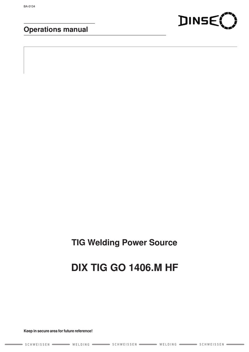 DINSEO DIX TIG GO 1406.M HF User manual