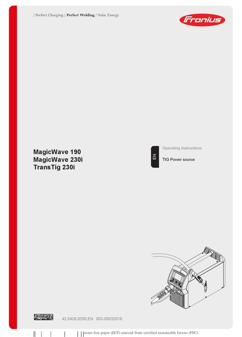 FRO­NIUS MagicWave 190 User manual