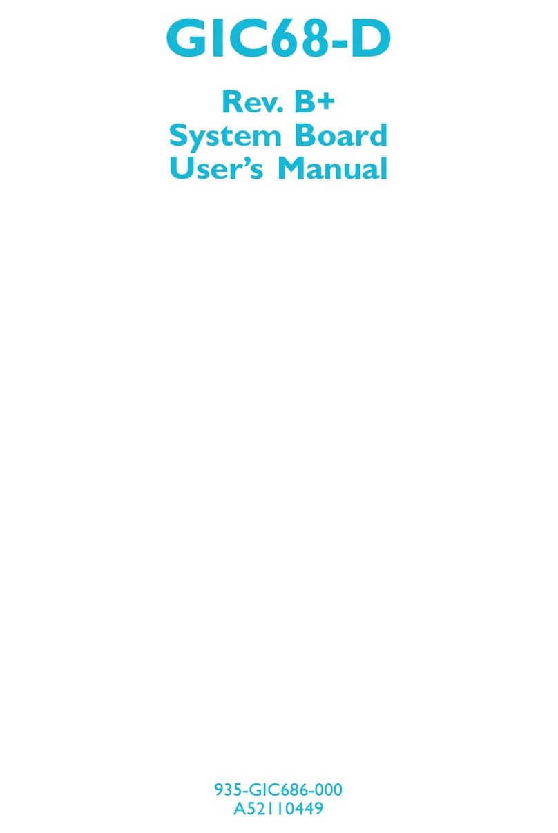 DFI GIC68-D User manual