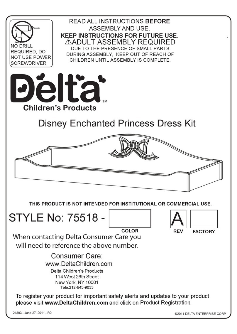 Delta Childrens Products 75518 Series Instructions for use Delta Childrens Products 75518 Series Instructions for use