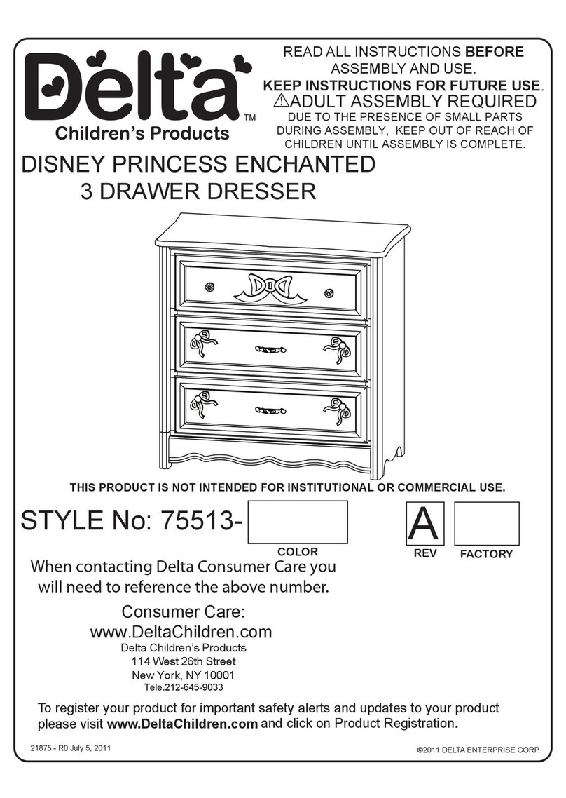 Delta Childrens Products 75513 Series Instructions for use