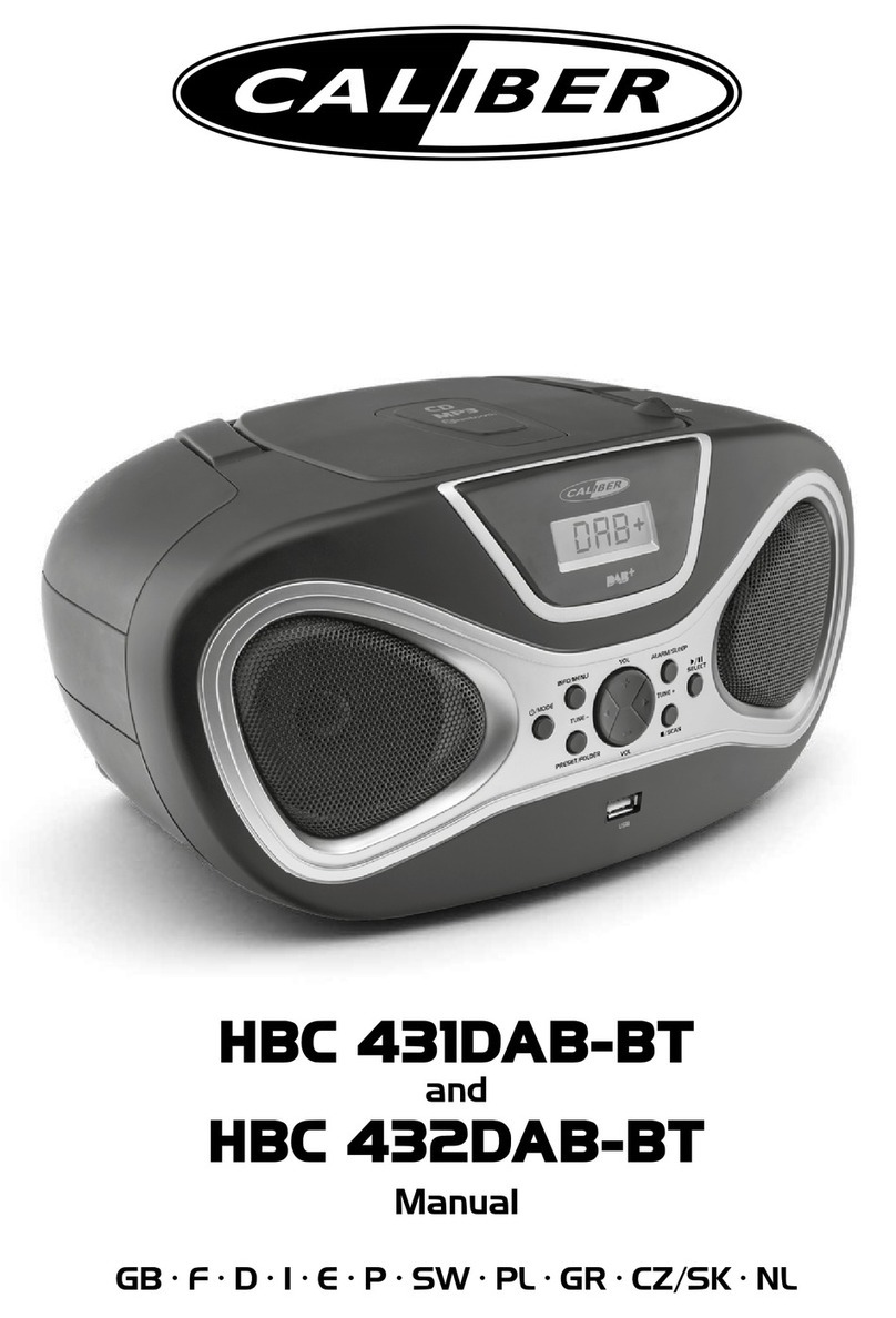 Caliber HBC 431DAB-BT User manual