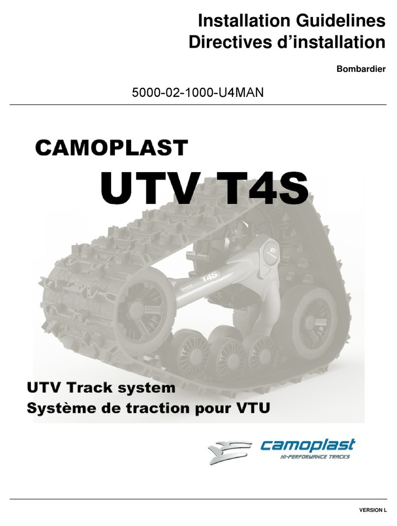 Camoplast Tatou UTV T4S Installation guidelines