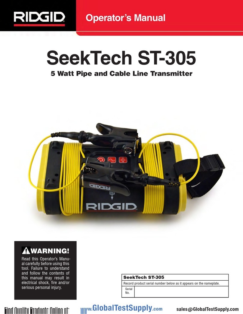 RIDGID SeekTech ST-305 Operator's manual