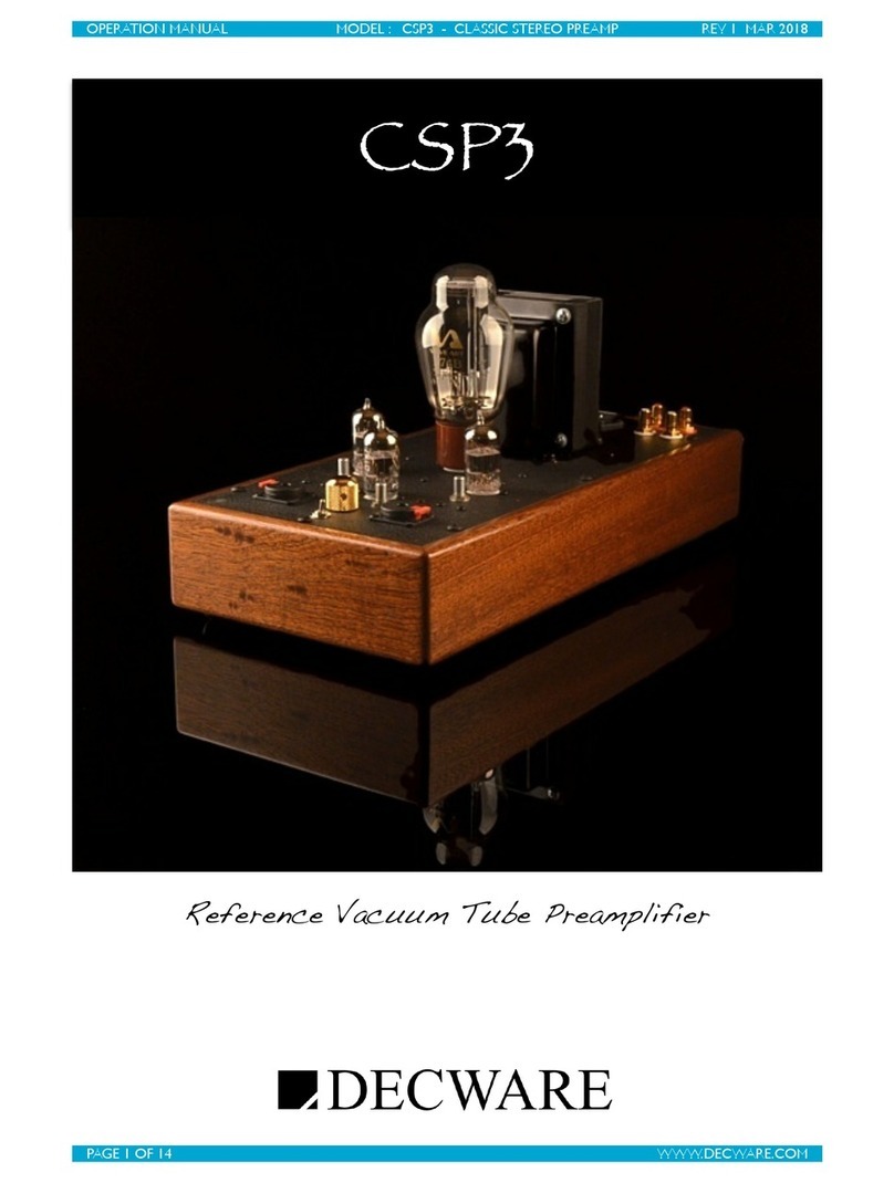 Decware CSP3 User manual