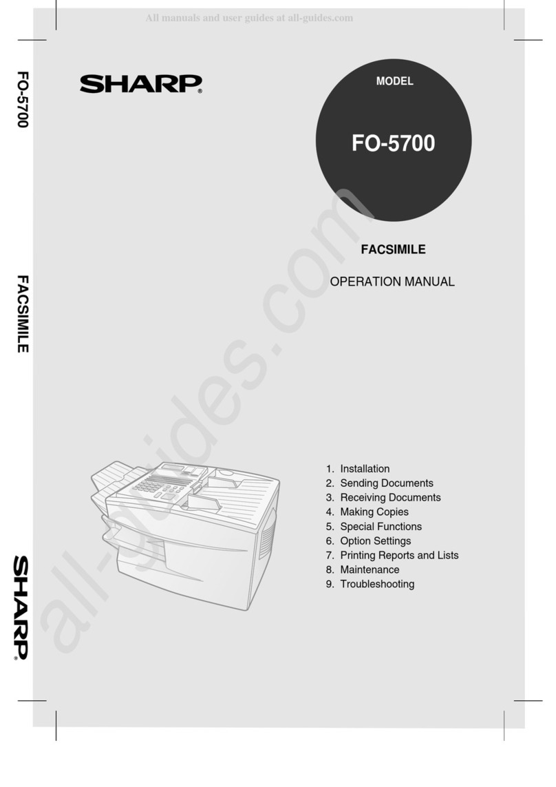 Sharp FO-5700 User manual