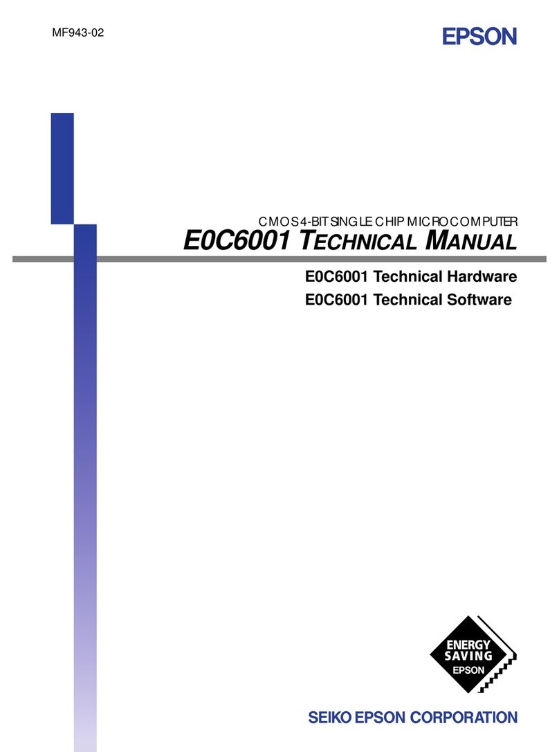 Epson E0C6001 User manual