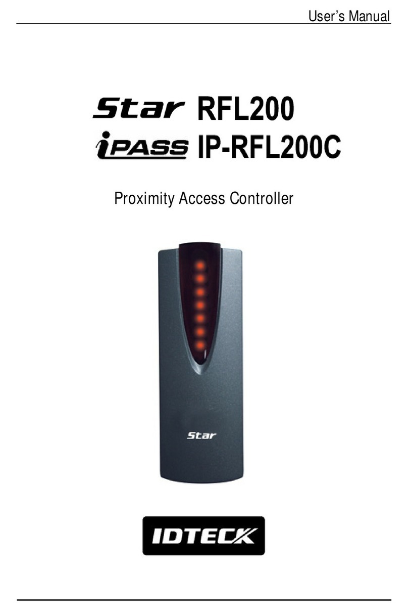 IDTECK Star RFL200 User manual