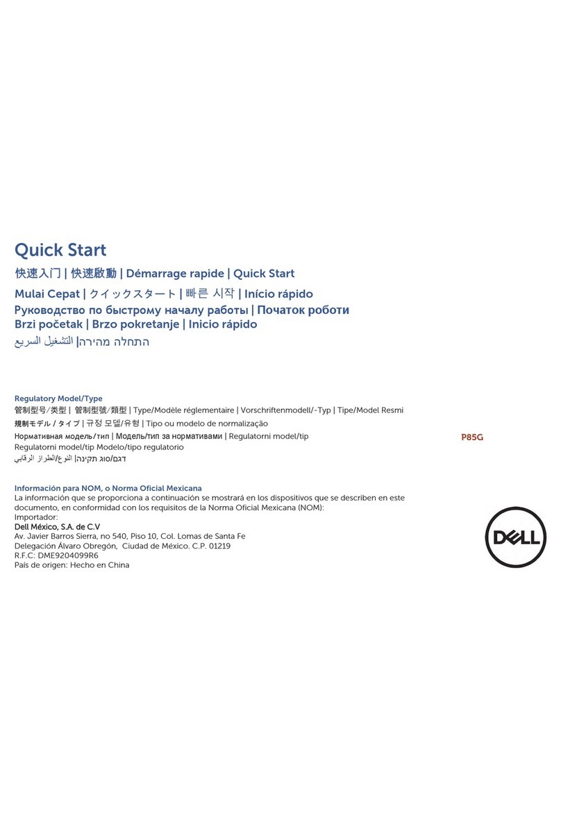 Dell P85G User manual