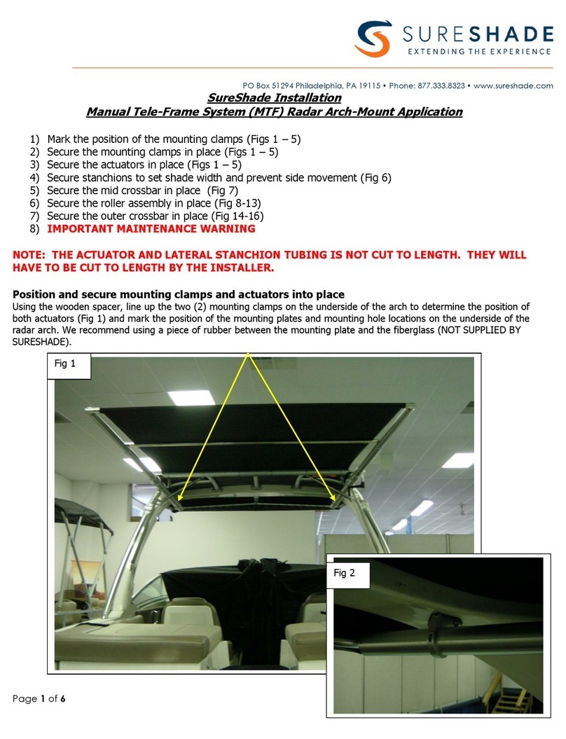 SureShade MTF Operating and maintenance instructions