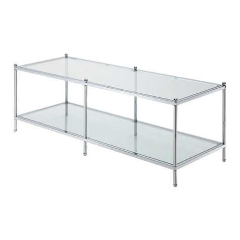 convenience concepts ROYAL CREST COFFEE TABLE User manual convenience concepts ROYAL CREST COFFEE TABLE User manual