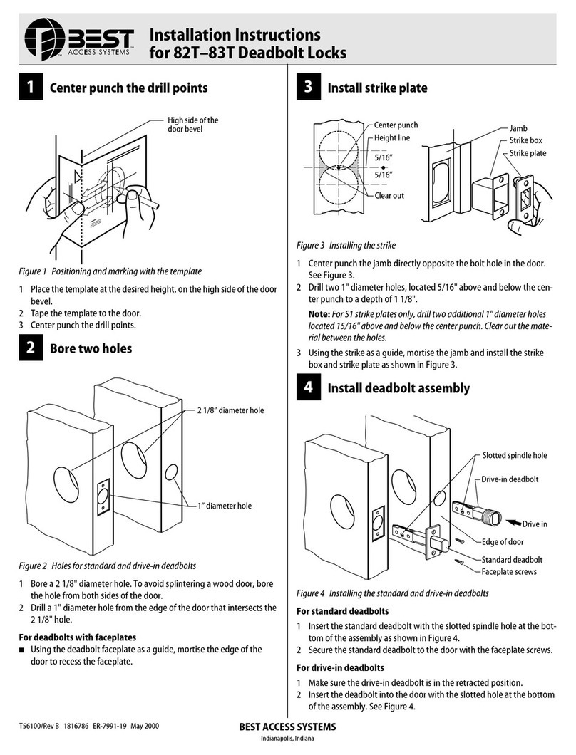 BEST ACCESS SYSTEMS 82T User manual BEST ACCESS SYSTEMS 82T User manual