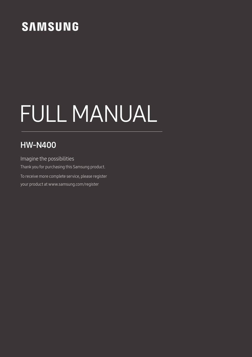 Samsung HW-N400 Installation instructions