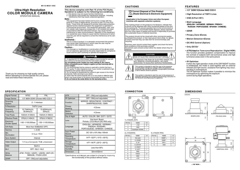 KT&C ACE-M321 Operation manual