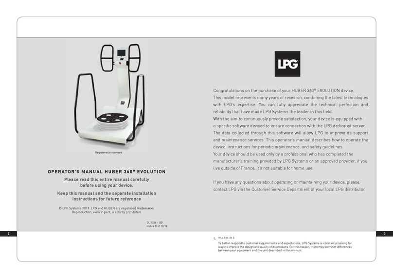 LPG HUBER 360 EVOLUTION Operator's manual LPG HUBER 360 EVOLUTION Operator's manual
