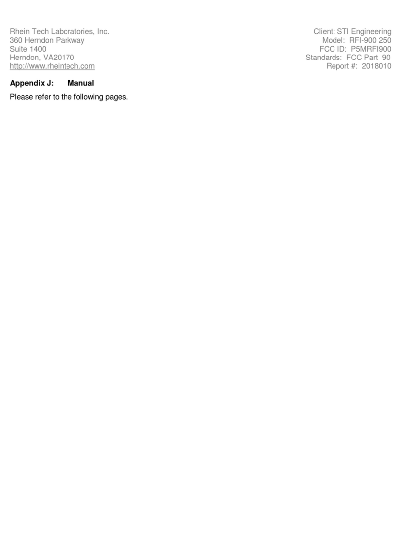 STI Engineering RFI-148 user manual