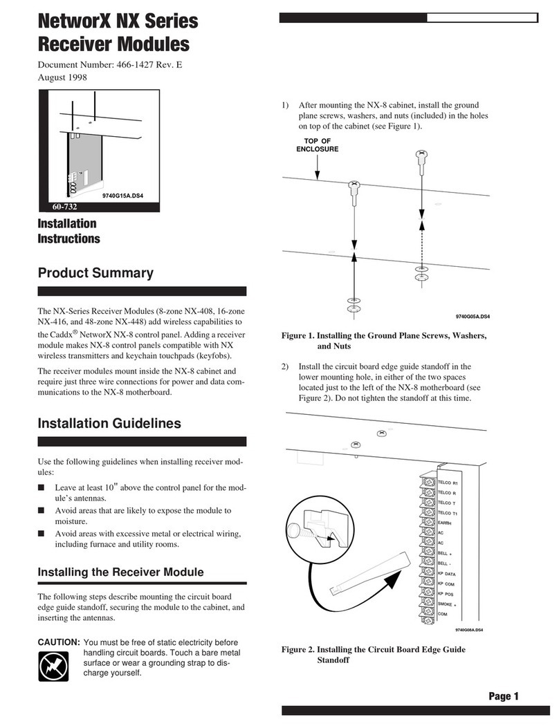 NetworX NX Series User manual