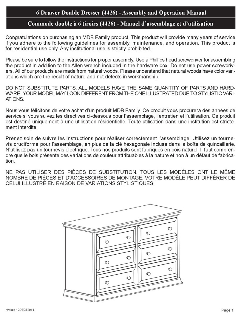 Million Dollar Baby 4426 Assembly and operation manual Million Dollar Baby 4426 Assembly and operation manual