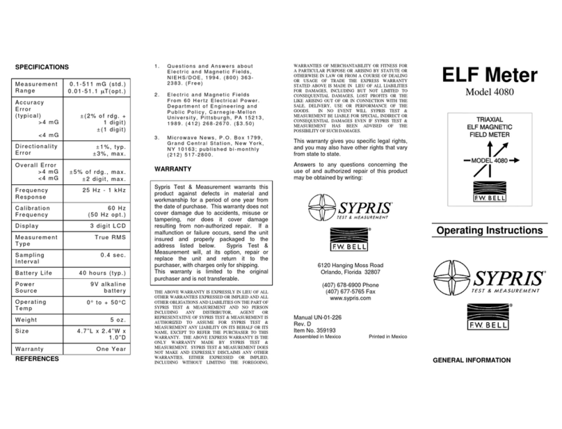 F.W. Bell 4080 operating instructions