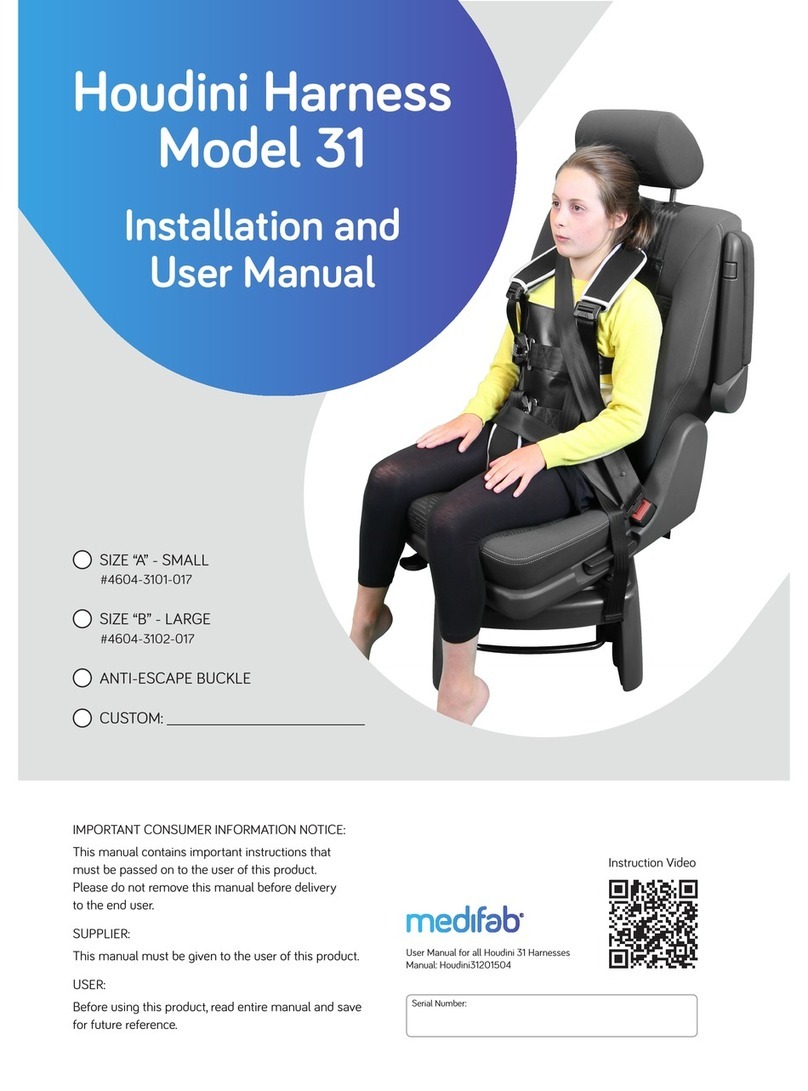 Medifab Houdini 31 Installation and user manual