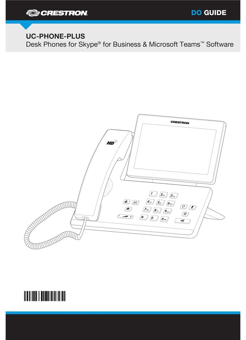 Crestron UC-PHONE-PLUS User manual