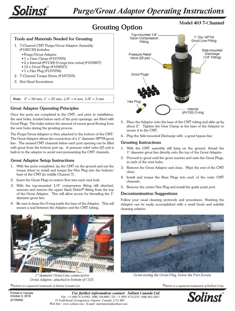 Solinst 403 operating instructions