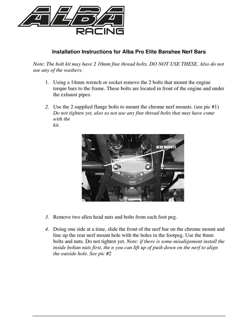 Alba Racing pro elite banshee installation instructions Alba Racing pro elite banshee installation instructions