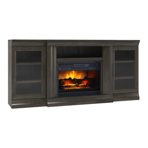 Whalen Bookcase Media Fireplace User manual