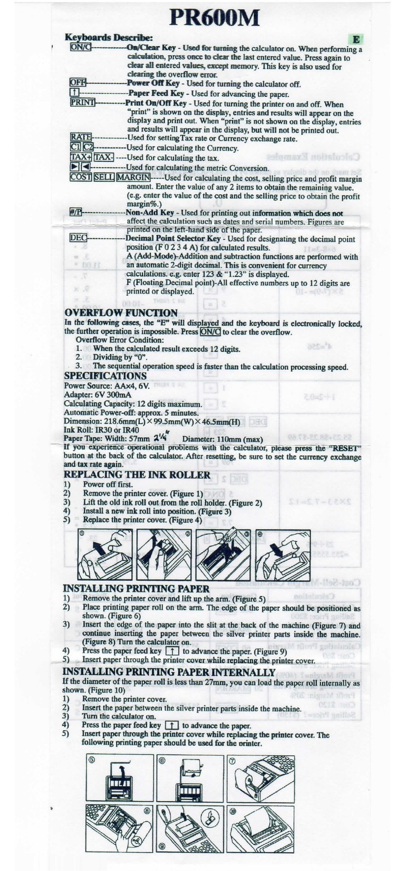 Aurora PR600M user manual