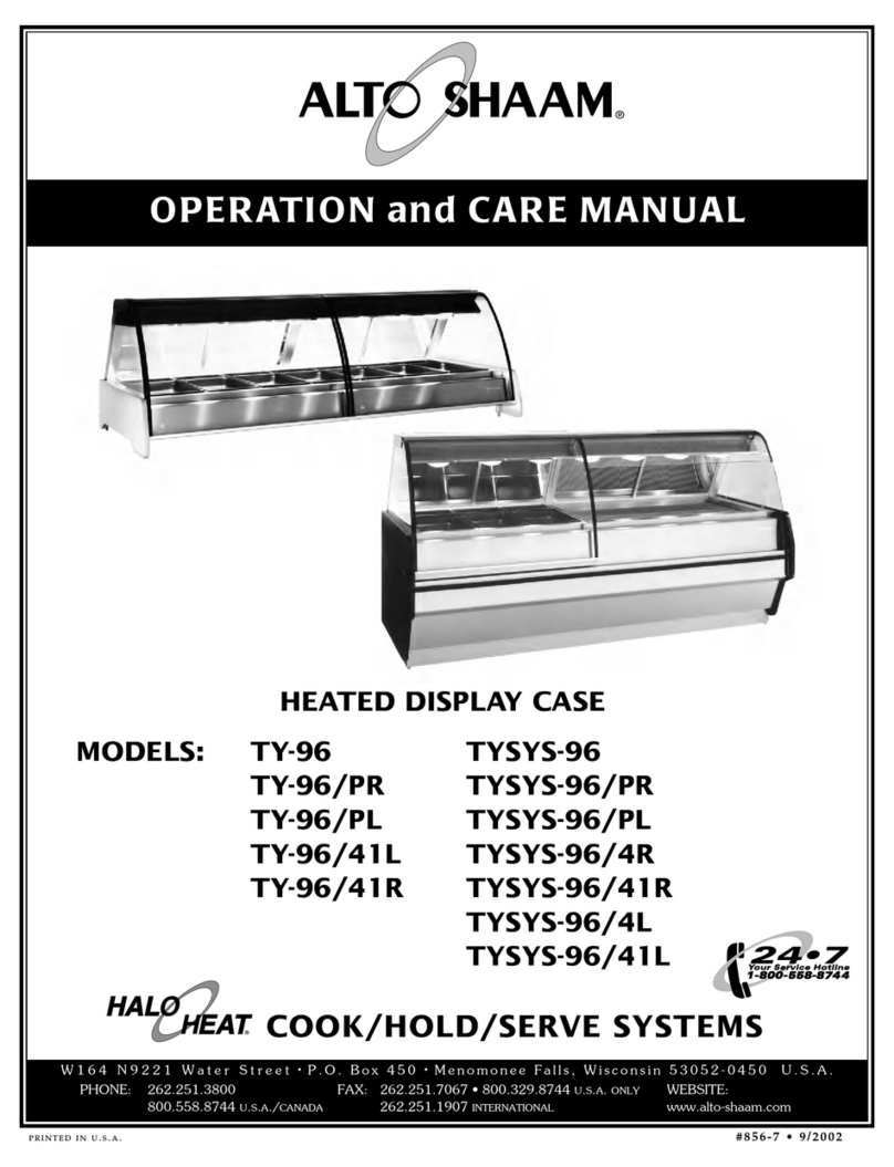 Alto-Shaam TY-96 User manual
