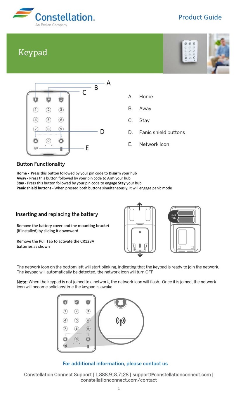 Constellation Keypad User manual