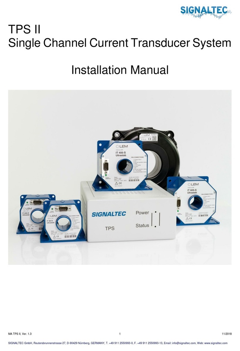 Signaltec TPS II installation manual