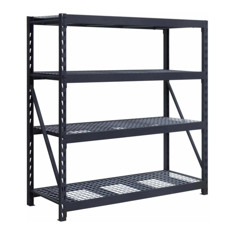 Whalen 5-Shelf Industrial Rack User manual
