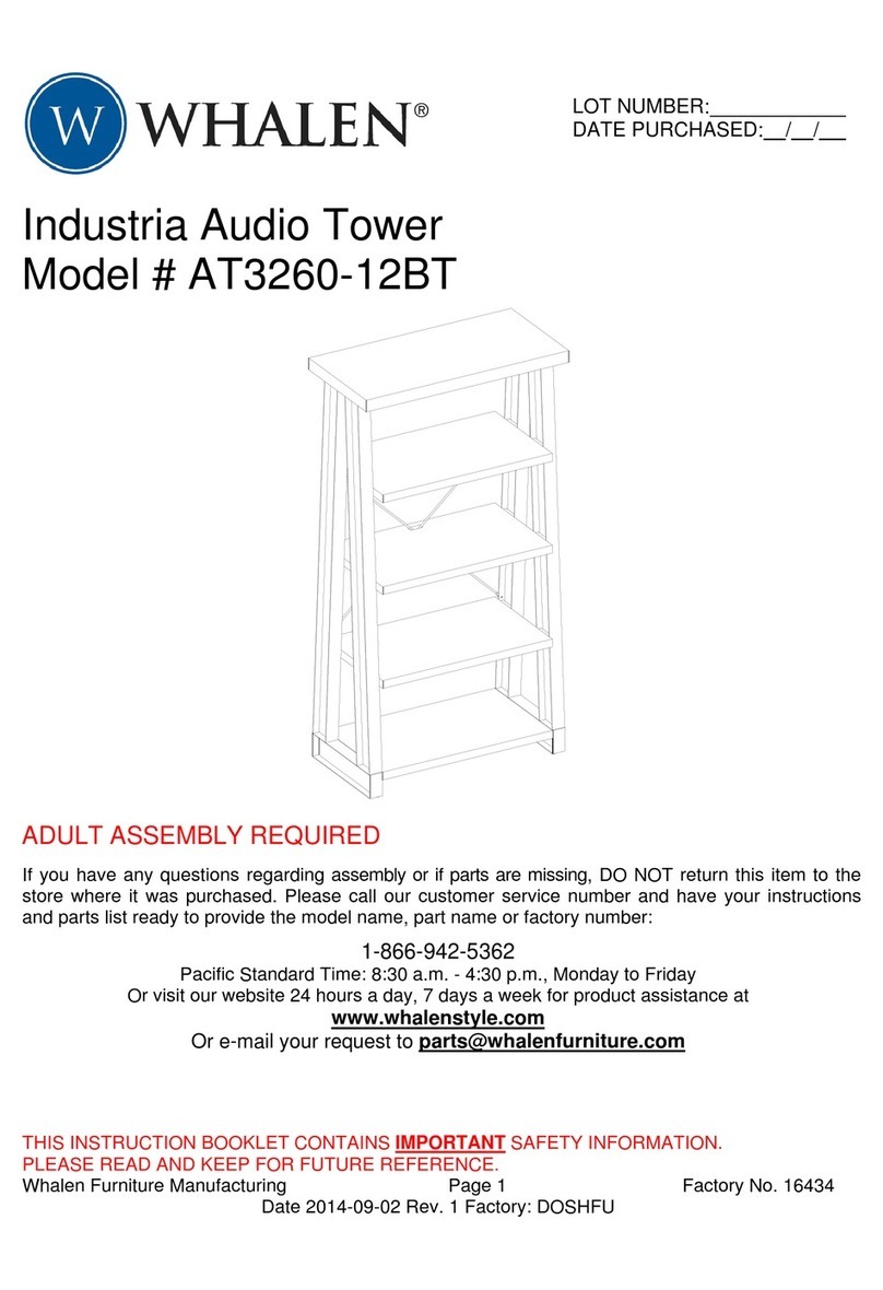 Whalen Industrial Audio Tower User manual Whalen Industrial Audio Tower User manual
