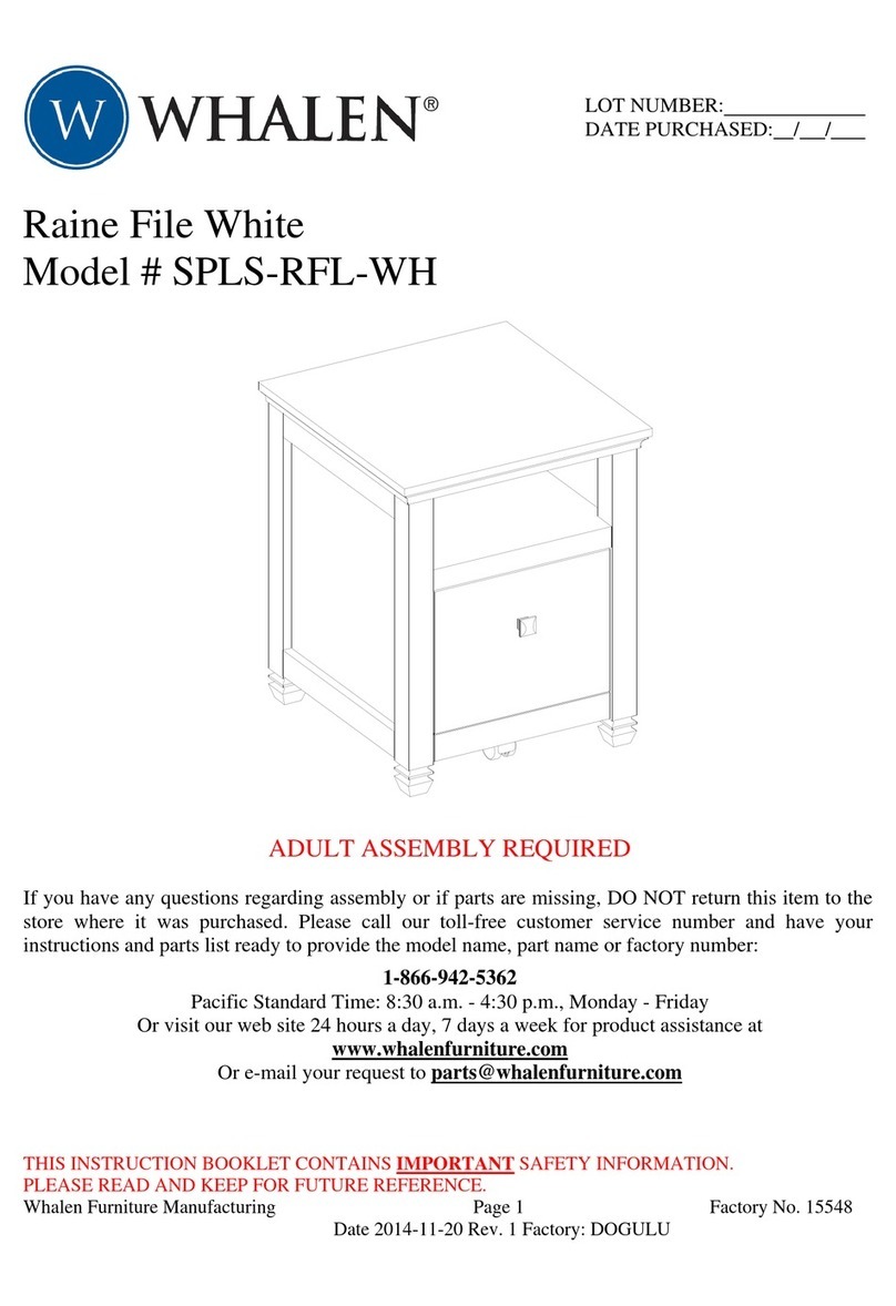 Whalen Raine File White User manual