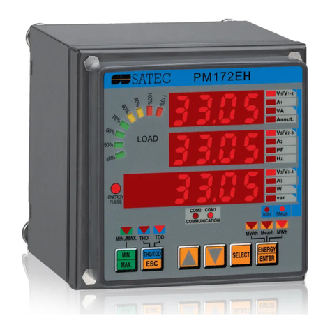 Satec PM172EH Series Installation and operation manual