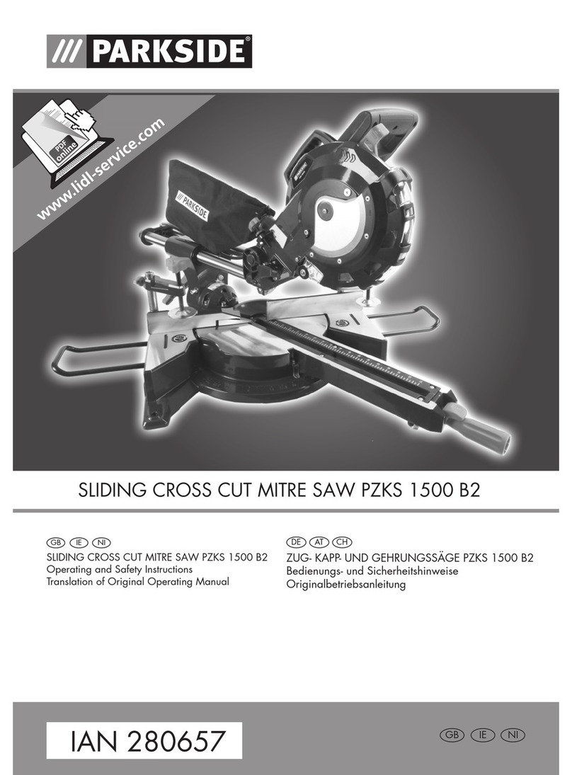 Parkside PZKS 1500 B2 Operating and safety instructions