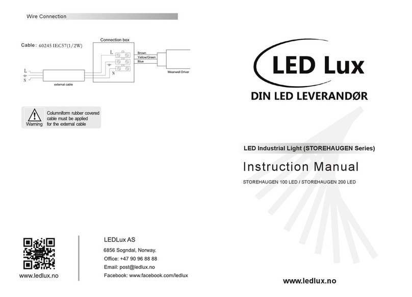 LEDLux STOREHAUGEN Series instruction manual