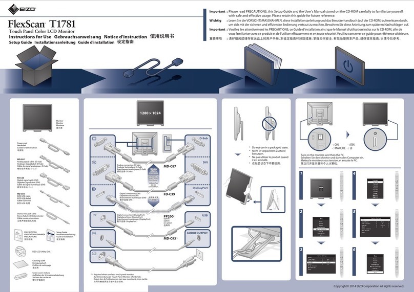 Eizo FlexScan T1781 User manual