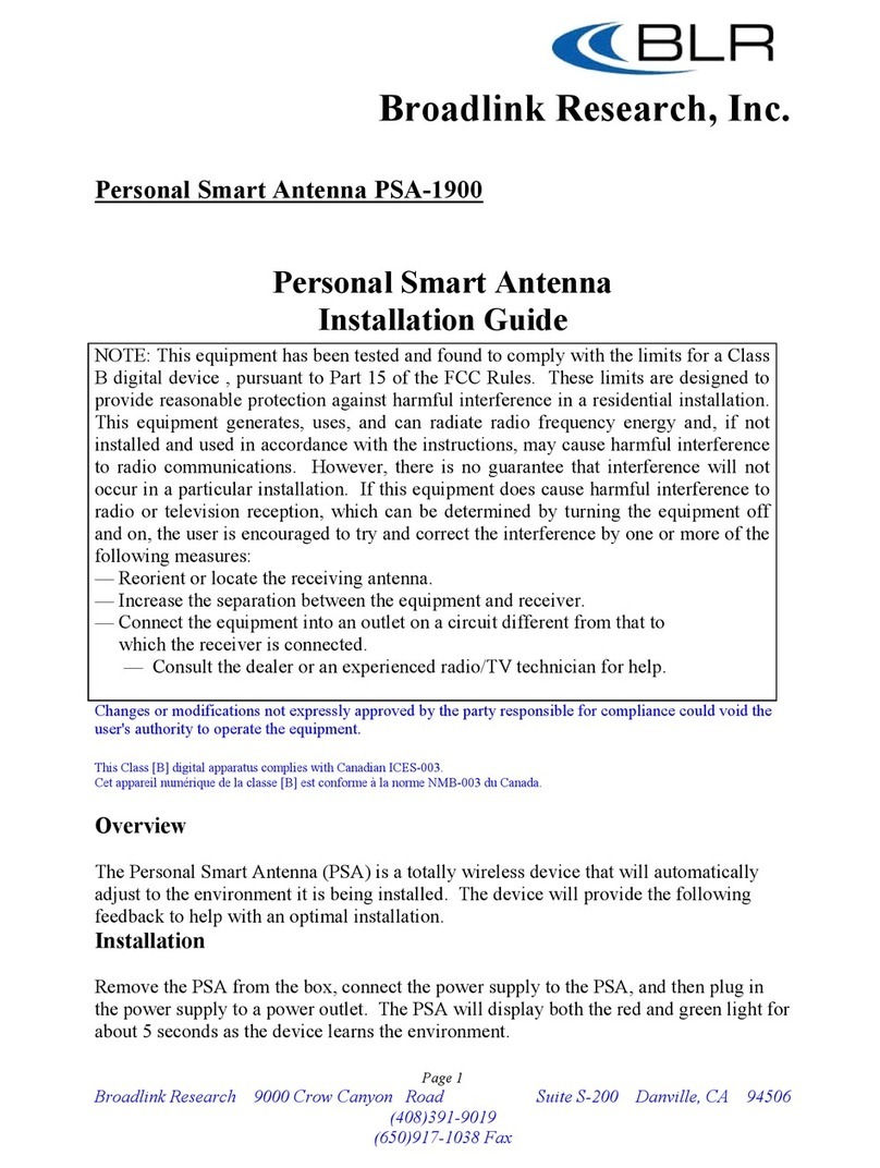 Broadlink Research PSA-1900 Installation guides