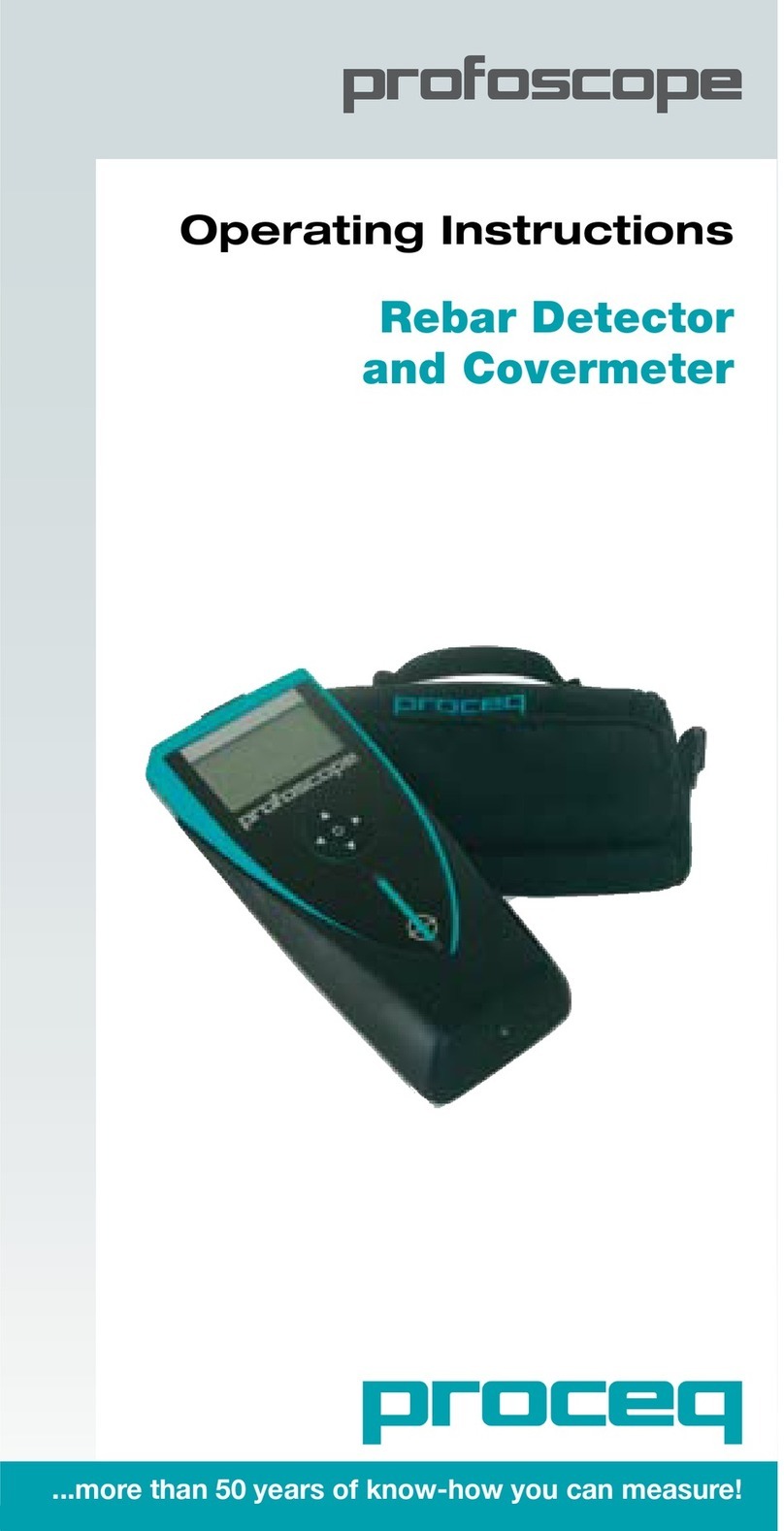Profoscope Proceq operating instructions