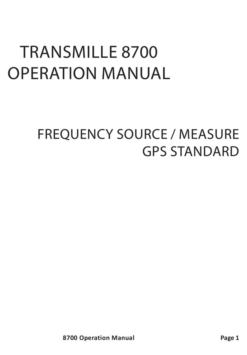Transmille 8700 User manual