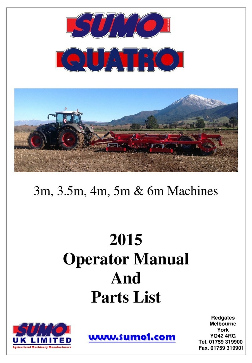 Sumo Quatro 3m 2015 Operator's manual and parts list